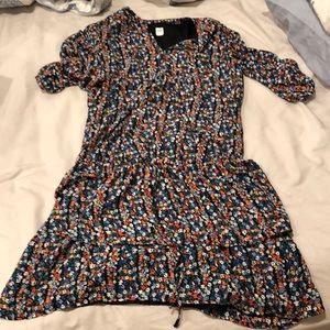Gap drop waist maternity dress with drawstring